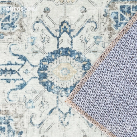 TOPICK Противоплъзгаща пътека за антре 60 x 300 см, переща се, супер тънъка, сгъваема, винтидж, снимка 6 - Пътеки - 51856666