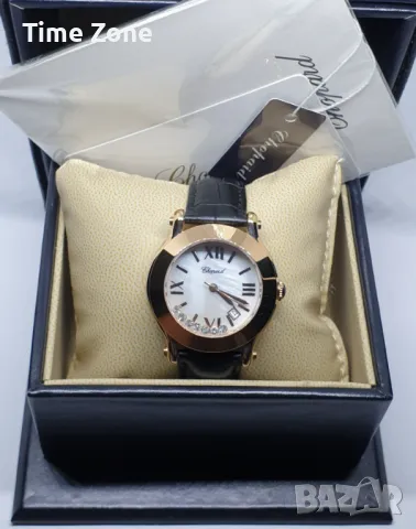 Chopard Happy Sport 36mm Pink Gold MOP Dial Diamonds Дамски Различни Варианти, снимка 5 - Дамски - 47991081