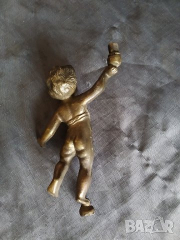 стара бронзова фигура-момче, снимка 3 - Антикварни и старинни предмети - 35621631