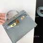 Hermes Kelly Mini Sky Blue, снимка 2