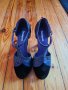Desigual Обувки на висок ток Кдифе и плат, снимка 1 - Дамски обувки на ток - 33357490