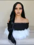 Дълга черна перука без бретон, снимка 3