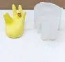 3d Ръка пръсти поза стойка основа поставка силиконов молд форма фондан шоколад гипс смола декор укра, снимка 2