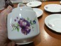 Стар български порцелан чинийки захарница , снимка 2