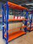 Метални стелажи за склад магазин гараж 4 нива по 300 кг ниво, снимка 2