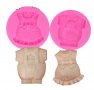 малки детски дрешки гащеризон и рокля силиконов молд форма за декорация торта фондан, снимка 1 - Форми - 26310463