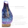 Ултразвуков стъклен 3D дифузер за етерични масла 120ml, 7 LED цвята, снимка 4