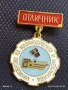 Рядка значка от соца ОТЛИЧНИК МИНИСТЕРСТВО на МАШИНОСТРОЕНЕТО и МЕТАЛУРГИЯ 47831, снимка 3