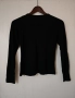 Нова дамска черна официална блуза с дълъг ръкав S размер, снимка 2