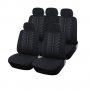 Нова универсална текстилна авто тапицерия, калъфи за автомобилни седалки, пълен комплект, 9 части в , снимка 1