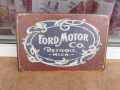 Метална табела кола Ford Motor Co Detroit форд марка автомобили, снимка 1