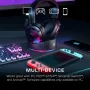 чисто нови Max Air PC Безжични 3D аудио слушалки RGB игри от Германия , снимка 5