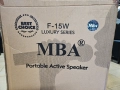 15'' Мощна караоке тонколона MBA F-15W с акумулатор, Bluetooth, FM, МР3 и 2 бр. безжични микрофона. , снимка 3