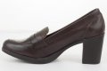Дамски кожени обувки в тъмнокафяво марка Amparo Infantes, снимка 4