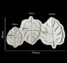 3 размера големи листа листо Хаваи силиконов молд форма декорация украса торта фондан гипс шоколад , снимка 3