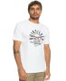 Мъжка нова тениска Quiksilver Rockin SS Sn33 XL бяла, снимка 1 - Тениски - 42959427