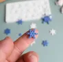 Малки снежинки различни Силиконов молд форма за фондан за декорация на торта , снимка 3