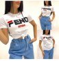 Дамска тениска Fendi бяла, снимка 1 - Тениски - 28242227
