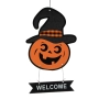Halloween / Хелоуин висяща дървена тиква с шапка_1244368, снимка 1