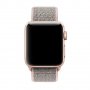 Текстилна каишка band за Apple Watch 7, 6, 5, 4, 3 - велкро pink sand цвят, снимка 2
