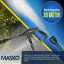 MASKO® Водоструйка 2200 вата 165 бара 450 л/ч, с макара за маркуч 10 м маркуч, снимка 6