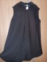 Нова, черна, памучна, макси, черна, асиметрична риза-рокля, снимка 1 - Рокли - 40538522