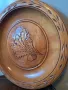 Красива дърворезбована чиния за стена    17/2, снимка 2