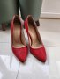 Червени обувки - номер 37, снимка 1 - Дамски елегантни обувки - 42995318