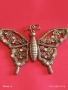 МЕДАЛЬОН с ФОРМА на ПЕПЕРУДА 🦋 в РЕТРО СТИЛ УКРАСЕН с МАЛКИ КРИСТАЛИ 51247, снимка 6