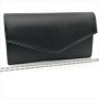 Стилна Официална Дамска Чанта Тип Плик Кожена В Черно, снимка 1 - Чанти - 44114331