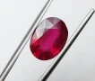 Подобряван естествен рубин с цвят Гълабова кръв 2.13кт.! Сертифициран! Нов!, снимка 5