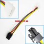 Преходник 4-pin Molex 6-пин PCI-E адаптер кабел захранване видеокарта, снимка 4