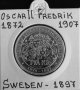 Монета Швеция 2 Крони 1897 г. Крал Оскар II - Юбилейна