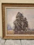 Много добра антикварна авторска майсторска картина масло върху платно , снимка 4