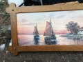 ГОЛЯМА КАРТИНА-121Х56СМ-СТРАХОТНА РАМКА 0102241538, снимка 4