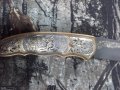 нож Златоуст-LYNX Russian gold plated , снимка 3