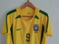 Бразилия Роналдо 2002 Nike оригинална тениска фланелка Brazil Ronaldo размер М , снимка 4