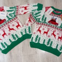 Нов коледен пуловер за момче, р.116, снимка 3 - Детски пуловери и жилетки - 43221438