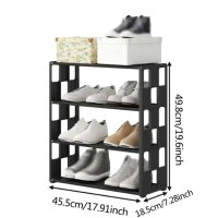 Метална дизайнерска поставка за обувки - 4 нива, снимка 3 - Органайзери - 43135382