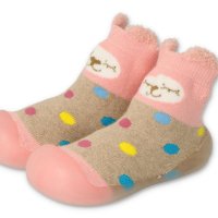 Бебешки боси обувки Befado 002P019, Розови на цветни точки, снимка 2 - Детски обувки - 43533609