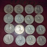 Сребърен четвърт куотър долар различни години  по избор от 1938 до 1960, снимка 4 - Нумизматика и бонистика - 43675813