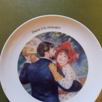 Репродукция на Реноар върху чиния, снимка 2 - Декорация за дома - 34602544