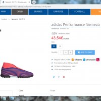 Adidas NEMEZIZ EH0584 Размер EUR 38 2/3 / UK 5 1/2 стоножки 84-12-S, снимка 2 - Детски обувки - 36968419