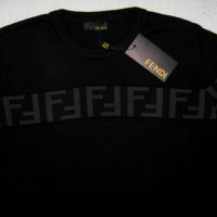 Fendi мъжки пуловер черен размер нов с етикет, снимка 3 - Пуловери - 38581958