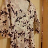 Разкпшна лилава рокля/туника на цветя, снимка 3 - Рокли - 33522643