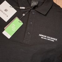 Тениска Armani exchange с яка , снимка 3 - Тениски - 43974330