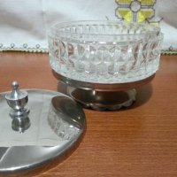 Руска кристална кутия захарница, снимка 6 - Антикварни и старинни предмети - 33051398