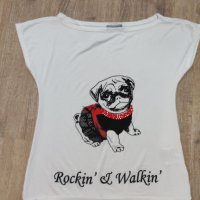 Блузка с кученце , снимка 3 - Тениски - 40519366