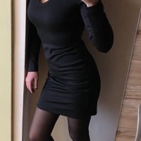 Нова черна рокля, снимка 7 - Рокли - 28319705