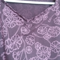Блуза бордо на цветя, снимка 4 - Блузи с дълъг ръкав и пуловери - 44898953